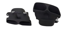 Anyu Auto Body Kits Brabus Tail  Pipe Black For BENZ C CLASS W205 C205 2015+