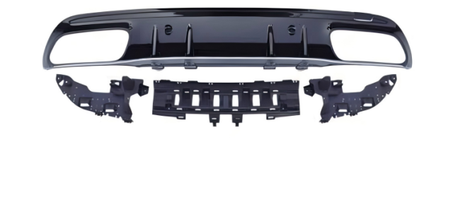 Anyu Auto Body Kits C63 Rear Diffuser For AMG Sedan Black BENZ C CLASS W205 C205 2015+