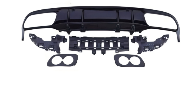 Anyu Auto Body Kits C43 Coupe Rear Diffuser For AMG Coupe Black BENZ C CLASS W205 C205 2015+