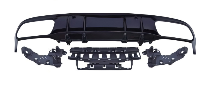 Anyu Auto Body Kits C63 Coupe Rear Diffuser For AMG Coupe Black BENZ C CLASS W205 C205 2015+