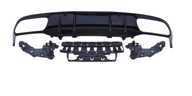 Anyu Auto Body Kits C63 Coupe Rear Diffuser For AMG Coupe Black BENZ C CLASS W205 C205 2015+