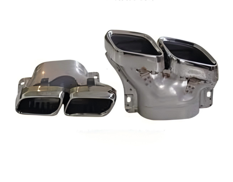 Anyu Auto Body Kits C63 Tail Pipe Silver For BENZ C CLASS W205 C205 2015+