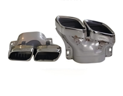 Anyu Auto Body Kits C63 Tail Pipe Silver For BENZ C CLASS W205 C205 2015+