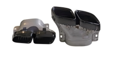Anyu Auto Body Kits C63 Tail Pipe Black For BENZ C CLASS W205 C205 2015+