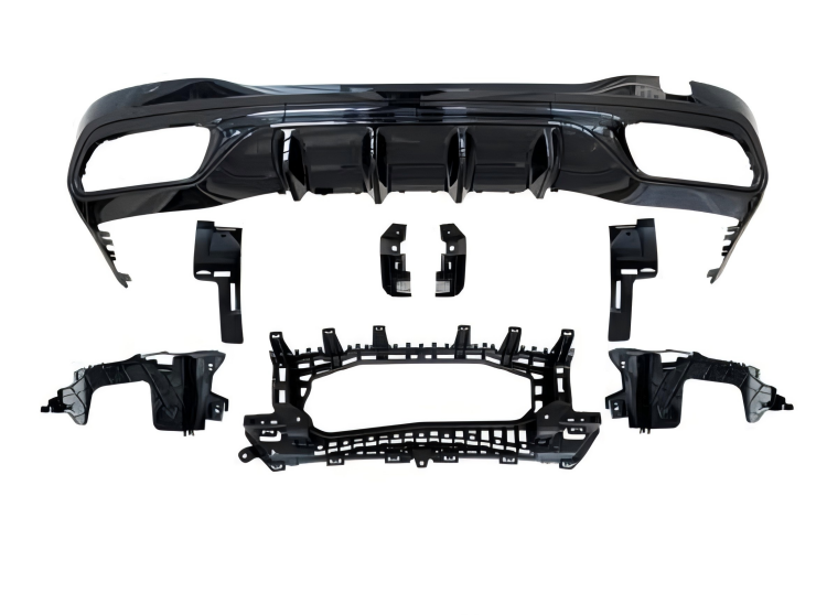 Anyu Auto Body Kits C63 AMG Rear Diffuser For AMG BENZ C CLASS W206 2021+
