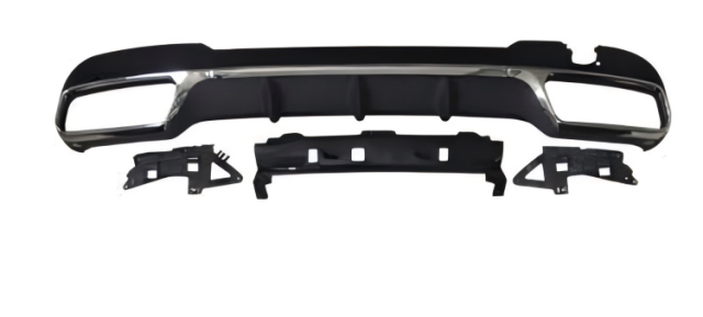 Anyu Auto Body Kits E63 Rear Diffuser Silver For AMG BENZ E CLASS W212 2014-2016