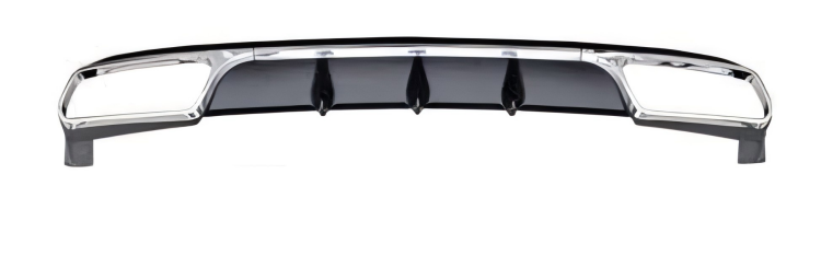Anyu Auto Body Kits E63 Rear Diffuser Silver For Normal BENZ E CLASS W212 2014-2016