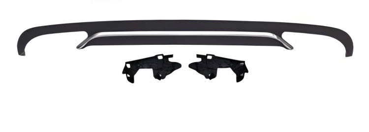 Anyu Auto Body Kits E300 Rear Diffuser Silver For Normal BENZ E CLASS W212 2014-2016