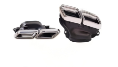 Anyu Auto Body Kits E63 Tail Pipe Silver For BENZ E CLASS W212 2014-2016