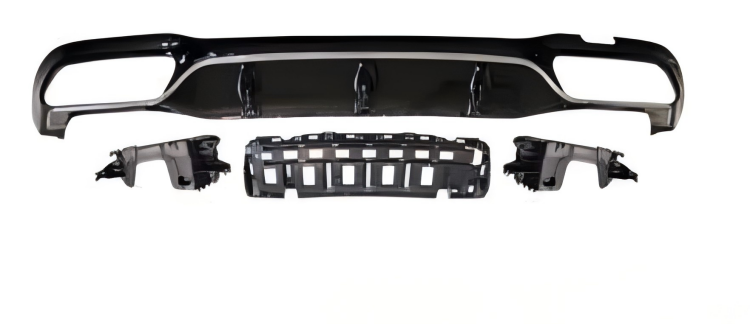 Anyu Auto Body Kits E63 Rear Diffuser Silver For AMG Sedan BENZ E CLASS W213 2017+