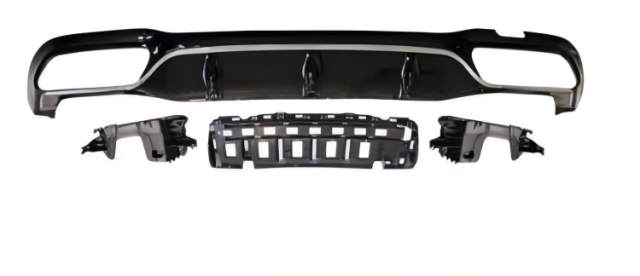 Anyu Auto Body Kits E63 Rear Diffuser Silver For AMG Sedan BENZ E CLASS W213 2017+