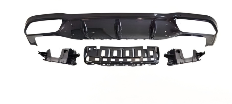 Anyu Auto Body Kits E63 Rear Diffuser Black For AMG Sedan BENZ E CLASS W213 2017+