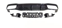 Anyu Auto Body Kits E63 Rear Diffuser Black For AMG Sedan BENZ E CLASS W213 2017+