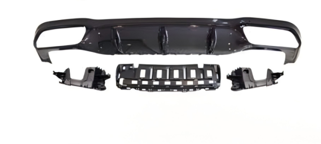 Anyu Auto Body Kits E63 Rear Diffuser Black For AMG Sedan BENZ E CLASS W213 2017+
