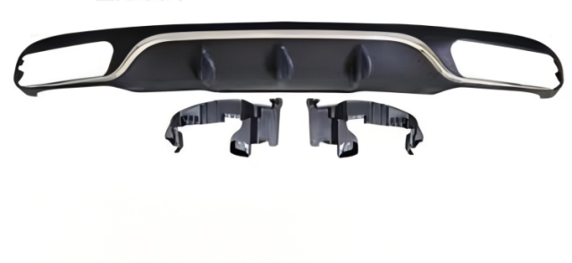 Anyu Auto Body Kits E63 Rear Diffuser Silver For Normal BENZ E CLASS W213 2017+