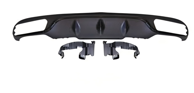 Anyu Auto Body Kits E63 Rear Diffuser Black For Normal BENZ E CLASS W213 2017+