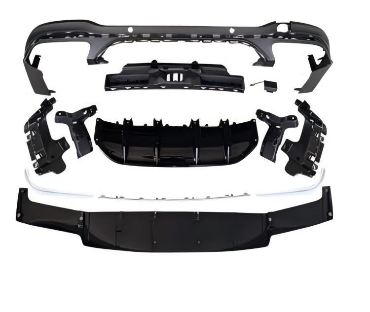 Anyu Auto Body Kits GLC63 Rear Diffuser Silver For AMG BENZ GLC CLASS X253 C253 2019+