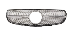 Anyu Auto Body Kits Diamond Grille Silver For AMG BENZ GLC CLASS X253 C253 2016+