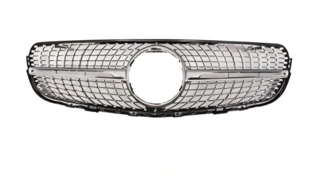 Anyu Auto Body Kits Diamond Grille Silver For AMG BENZ GLC CLASS X253 C253 2016+