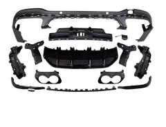 Anyu Auto Body Kits GLC43 Rear Diffuser Black For AMG BENZ GLC CLASS X253 C253 2019+