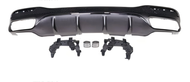 Anyu Auto Body Kits GLE63 Rear Diffuser Black For AMG BENZ GLE CLASS W166 X292 2015-2018