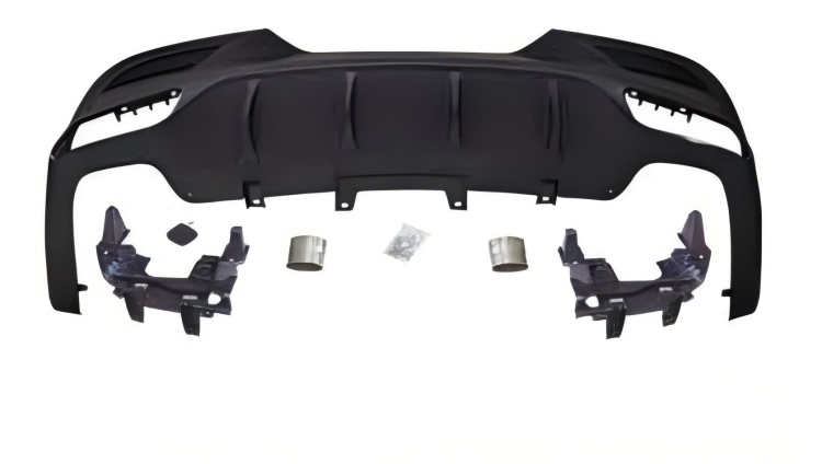 Anyu Auto Body Kits GLE63 Coupe Rear Diffuser Black For AMG Coupe BENZ GLE CLASS W166 X292 2015-2018