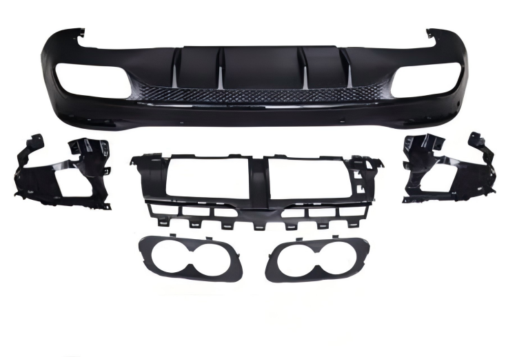 Anyu Auto Body Kits GLE53 Rear Diffuser Black For AMG BENZ GLE CLASS X167 2019+