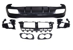 Anyu Auto Body Kits GLE53 Rear Diffuser Black For AMG BENZ GLE CLASS X167 2019+