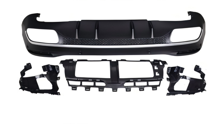 Anyu Auto Body Kits GLE63 Rear Diffuser Silver For AMG BENZ GLE CLASS X167 2019+