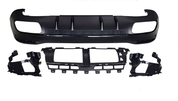 Anyu Auto Body Kits GLE63 Rear Diffuser Black For AMG BENZ GLE CLASS X167 2019+