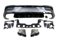 Anyu Auto Body Kits GLE63 Coupe Diffuser Black With Tips For BENZ GLE CLASS C167 2020+
