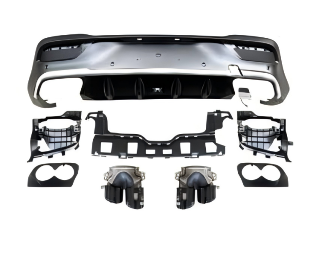 Anyu Auto Body Kits GLE53 Coupe Diffuser Black With Tips For BENZ GLE CLASS C167 2020+