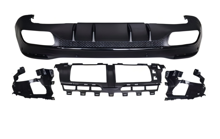 Anyu Auto Body Kits GLS63 Rear Diffuser Black For AMG BENZ GLS CLASS X167 2019+