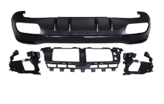 Anyu Auto Body Kits GLS63 Rear Diffuser Black For AMG BENZ GLS CLASS X167 2019+