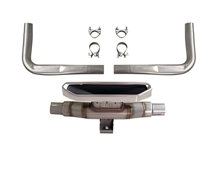 Anyu Auto Body Kits Si Tail Pipe Silver For HONDA CIVIC 2016+