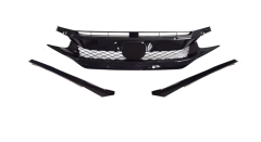 Anyu Auto Body Kits Type-R Grille With Eyelid For HONDA CIVIC 2016+