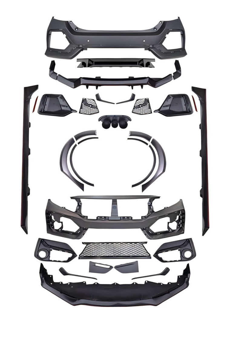 Anyu Auto Body Kits 20Type-R Carbon Look Body Kit For HONDA CIVIC 2016+