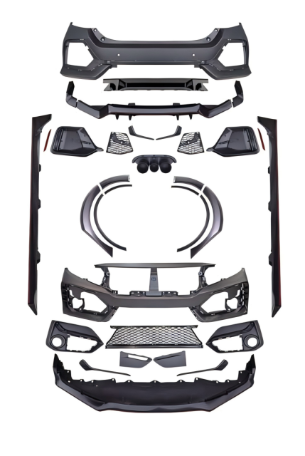 Anyu Auto Body Kits 20Type-R Carbon Look Body Kit For HONDA CIVIC 2016+