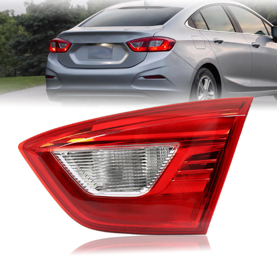 Anyu Auto Parts Right/Left Passenger/Driver Side Inner Backup Tail Light Assembly Replacement for 2016-2019 Chevy Cruze Rear Brake Lamp 84075815 GM2803116