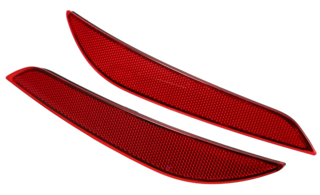 Anyu Auto Lamps Rear Bumper Reflector Light 84037296 84037297 for Chevrolet Cruze 2016-2019 Left Right Side Red 1 Pair