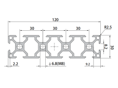 P8-30120 Aluminum Profile,P8-30120 Aluminum Profile