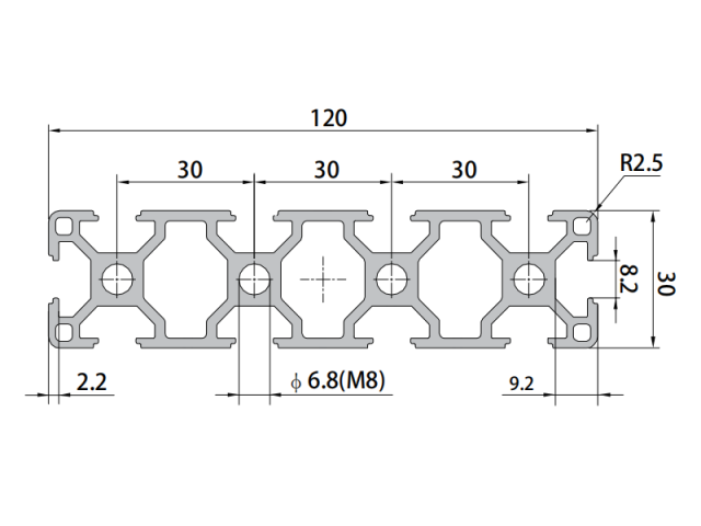 P8-30120 Aluminum Profile,P8-30120 Aluminum Profile