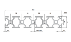 P8-30150 Aluminum Profile,P8-30150 Aluminum Profile