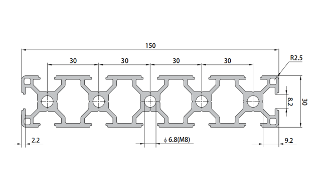P8-30150 Aluminum Profile,P8-30150 Aluminum Profile