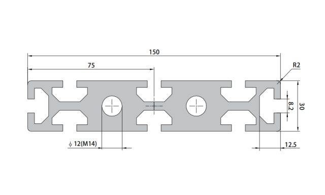 P8-30150SW Aluminum Profile,P8-30150SW Aluminum Profile