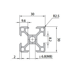 P8-3030 Aluminum Profile,P8-3030 Aluminum Profile