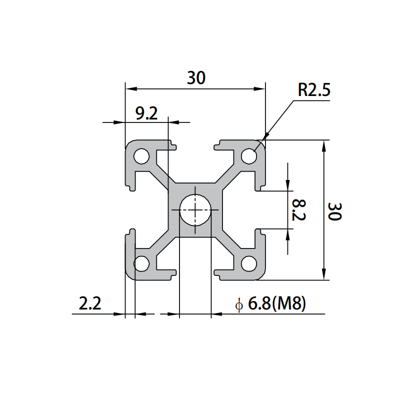 P8-3030W Aluminum Profile,P8-3030W Aluminum Profile