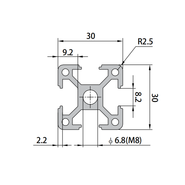 P8-3030W Aluminum Profile,P8-3030W Aluminum Profile