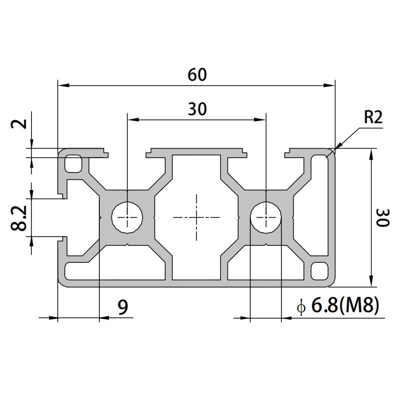 P8-3060SW Aluminum Profile,P8-3060SW Aluminum Profile