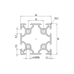 P8-6060 Aluminum Profile,P8-6060 Aluminum Profile